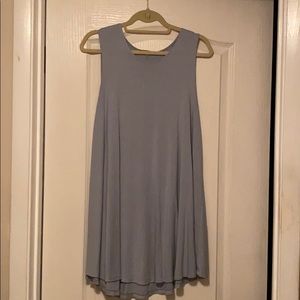 Periwinkle flowy tank dress